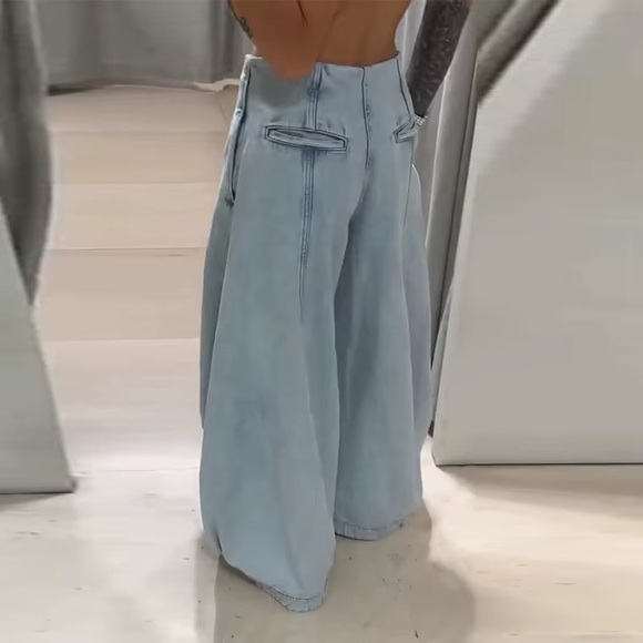 Zara Collection High Waisted Balloon Denim Jeans - Picture 5 of 16